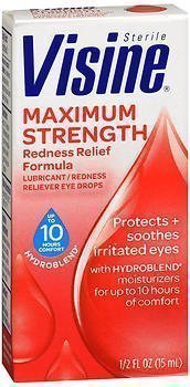 Visine Maximum Strength Redness Relief Formula Lubricant Eye Drops - 0.5 OZ  - Union Pharmacy