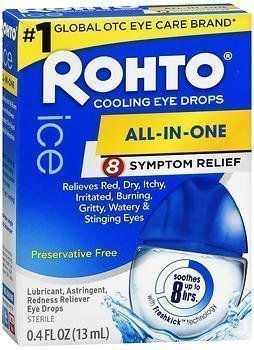 Rohto Ice Cooling Eye Drops All-In-One - 0.4 OZ - Union Pharmacy